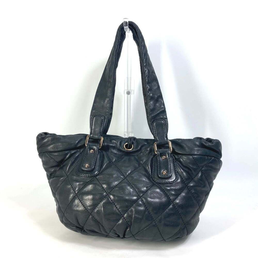 CHANEL Black Leather Logo Shoulder Bag - Picture 2 of 15
